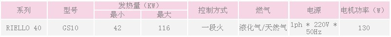 利雅路GS10燃气燃烧器